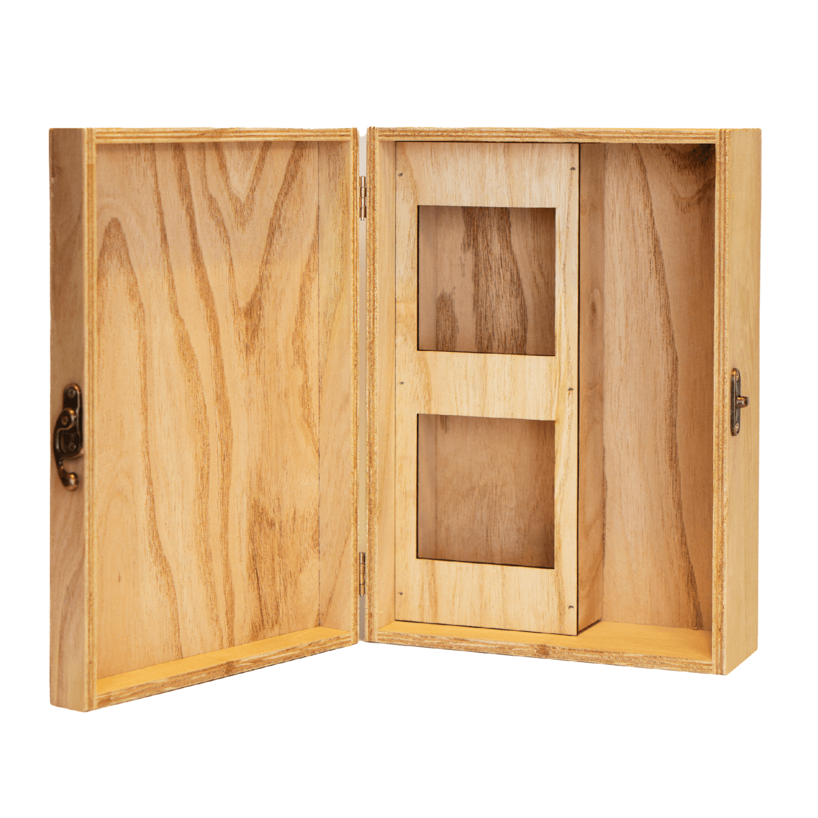 Estuche de madera: WHISKY + 2 VASOS