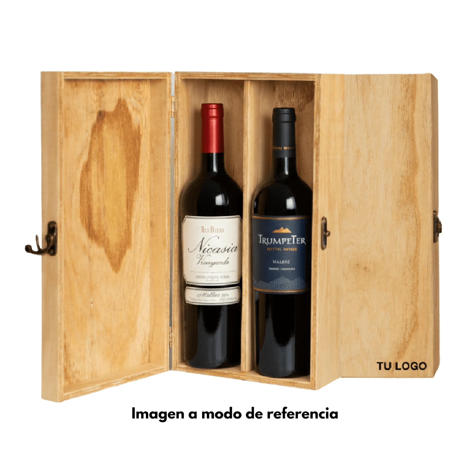 Estuche de madera: 2 VINOS — foto 3